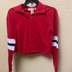 A red crop top. X-small. Good condition